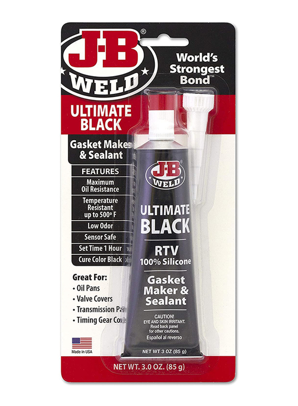 J-B Weld 3oz RTV Silicone Gasket Maker and Sealant, 32329, Black