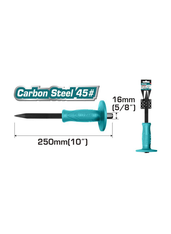 

Total 10-inch 250mm Concrete Carbon Steel Chisel, THT4221026, Multicolour