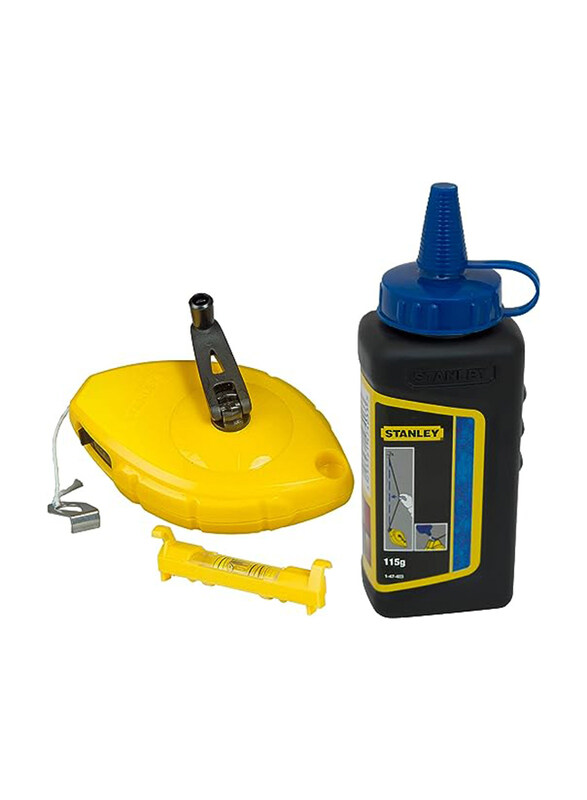 

Stanley 30-Meter Chalk Line with Level, Sta047443, Multicolour