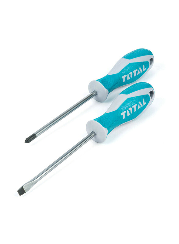 

Total Screwdriver Set, 2 Piece, THT250201, Silver/Teal