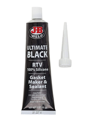 J-B Weld 3oz RTV Silicone Sealant and Adhesive, 31319, Black