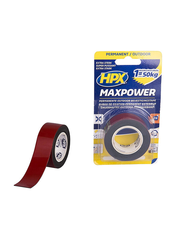 

HPx 25 x 1.5mm Max Power Outdoor Mounting Tape, OT2502, Black