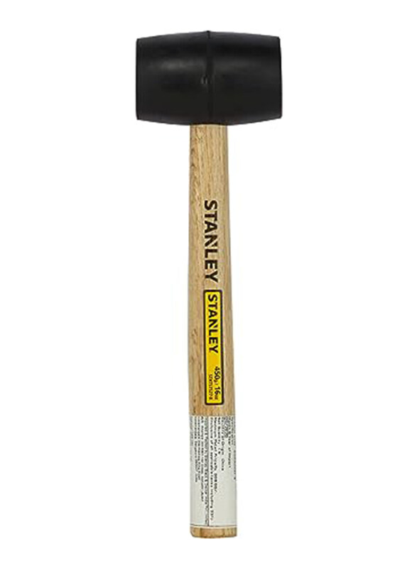 

Stanley 450g Rubber Mallet Hammer, 57-527-8, Beige/Black