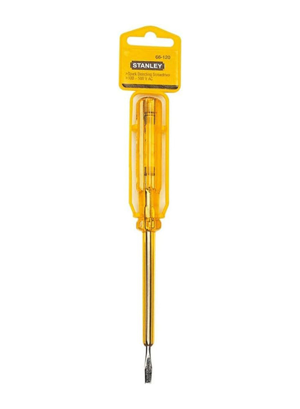 

Stanley Test Screwdriver 100V-500V 5-100 with Cushion Grip, 66-120, Yellow