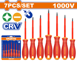 Wadfow Insulated Screwdrivers Set of 7 (WSS7407)