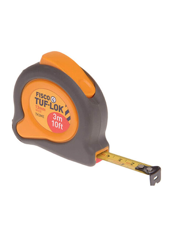 

Fisco 3mm Tuf-Lok Measure Tape, M61337346, Multicolour