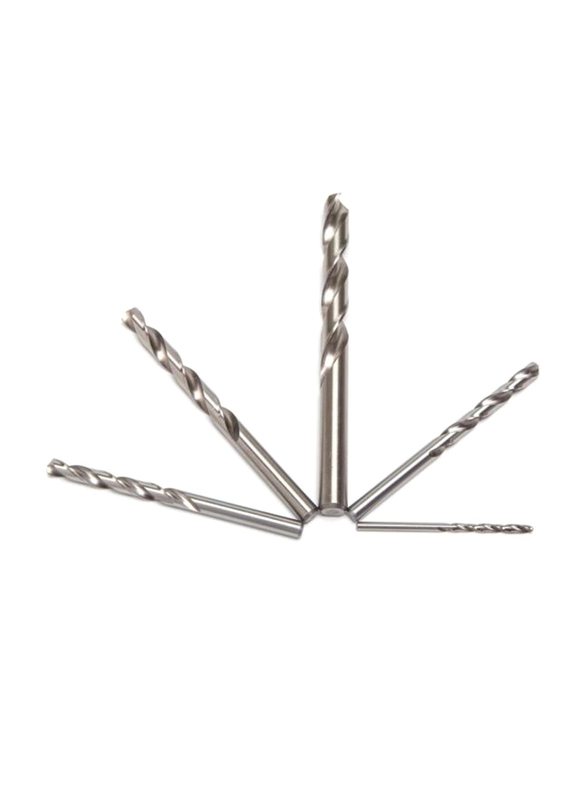 Tivoly 5mm HSS Fully Ground Jobber Split Point Drill for Drilling of Steels, Silver
