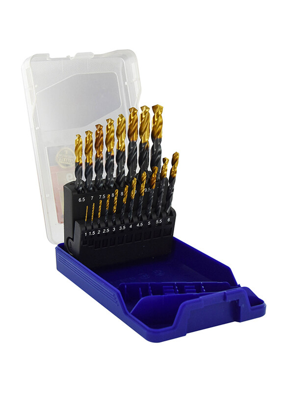 

Tivoly 19-Piece Drilling Screwdriving & Fastening Drill Bit Set, Gold/Black