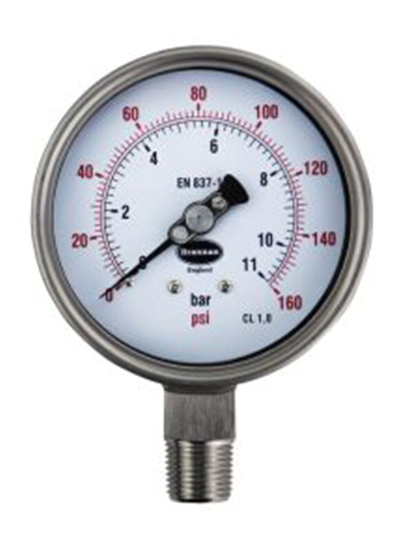 

Brannan 39/322/0 Black Flange To Suit 63mm Pressure Gauge, Silver