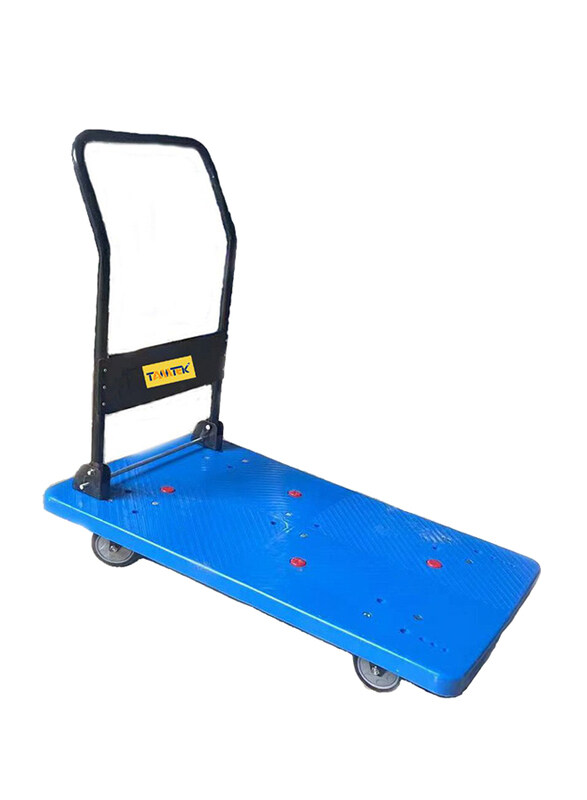 

Tamtek Metal Platform Foldable Trolley, 600 Kg, Blue