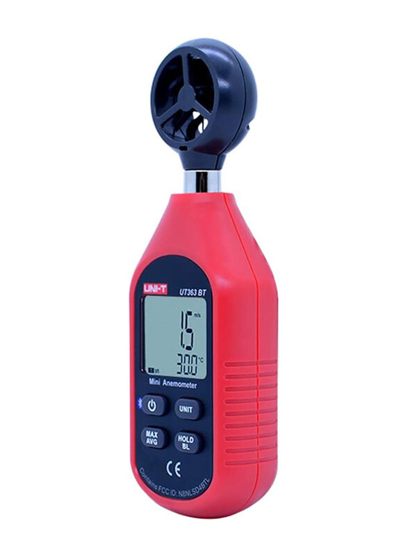 

Uni-T 0 12 Wind Scale Digital Mini Anemometer with Bluetooth, UT363BT, Red