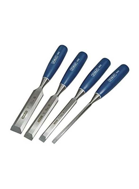 

Stanley 4-Piece Handle Chisel, 0-16-129, Blue/Silver