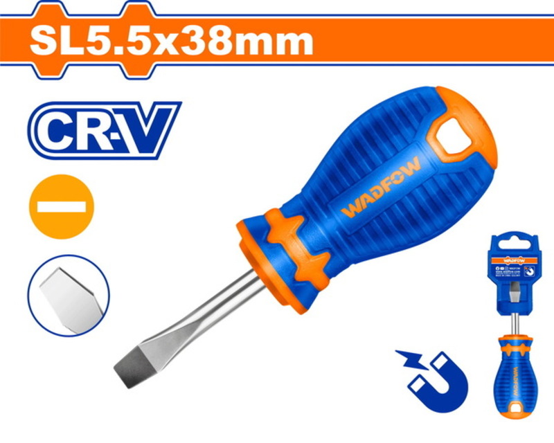 Wadfow SL5.5X38 Slotted Screwdriver - 38mm (WSD1251)