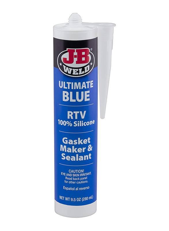 J-B Weld 9.5oz RTV Silicone Gasket Maker and Sealant, 32926, Blue