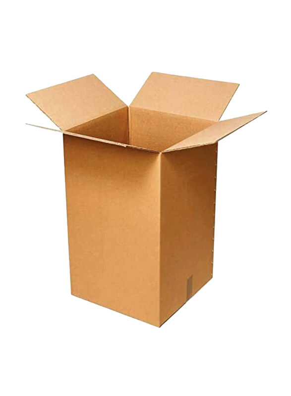 

Tamtek Cardboard Carton Box for Moving, Shipping and Packing, 5 Pieces, 60 x 60 x 60cm, Brown