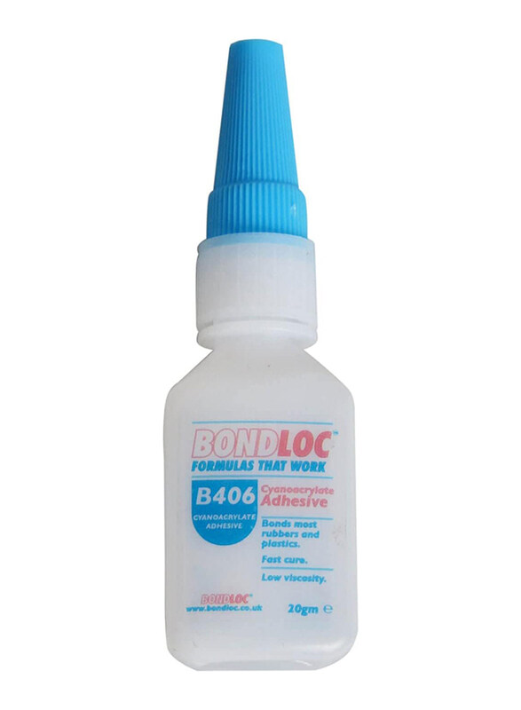 

Bondloc Industrial Synthetic Synacrylate Adhesives, BONB40620, 6 Piece, Clear