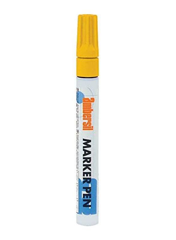 Ambersil 20399 Metal Marker Pen, Yellow