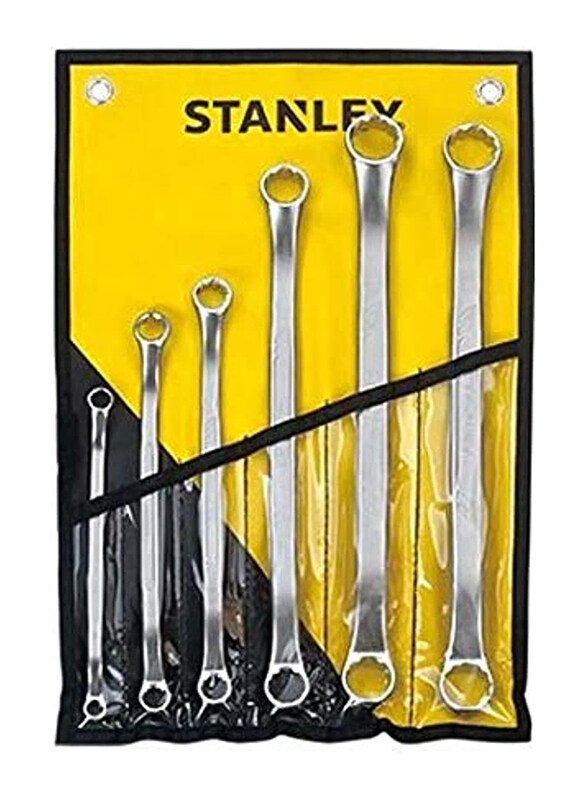 

Stanley 6-Piece Double Ring Wrench Set, STMT73-664-8, Silver