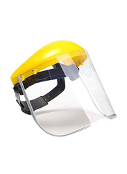 Visor Shield Anti Droplet Protective Safety Face Covering Face Shield, Clear/Yellow