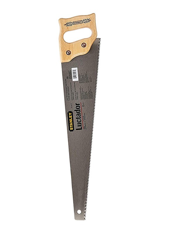 

Stanley 20-Inch Luctador Brown Handsaw, 15-471, Silver