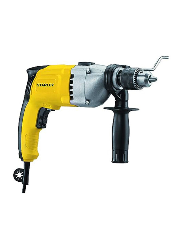 

Stanley Corded Single Gear Hammer Drill 720W 13mm 240V with Kitbox, STDH7213K-B5, Yellow/Black