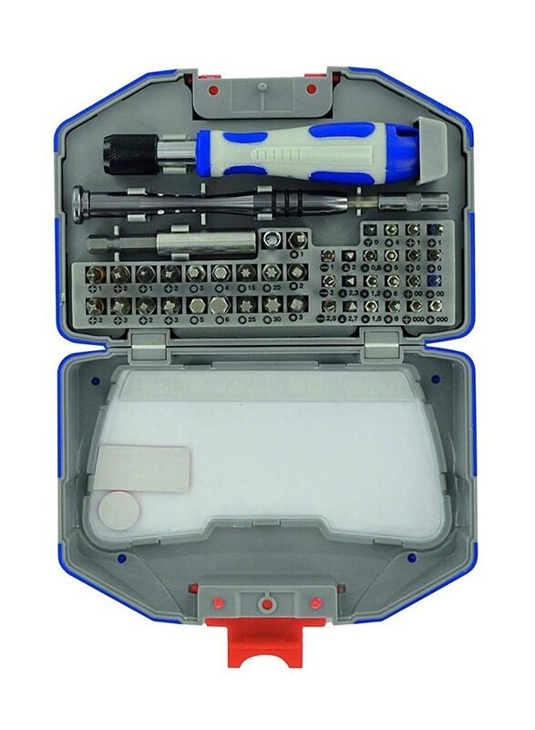 

Tivoly 46-Piece Stainless Steel Screwdriver Bits & Accessories Set, Multicolour