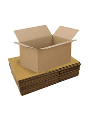 Tamtek Cardboard Carton Box for Moving, Shipping and Packing, 5 Pieces, 45 X 30 X30cm, Brown