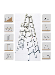 EMC Aluminium Multi-Purpose 24 Steps Ladder, Silver
