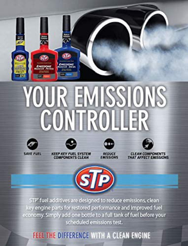 STP 400ml Emissions Reducer Diesel for Clean Components, 79400, Dark Blue