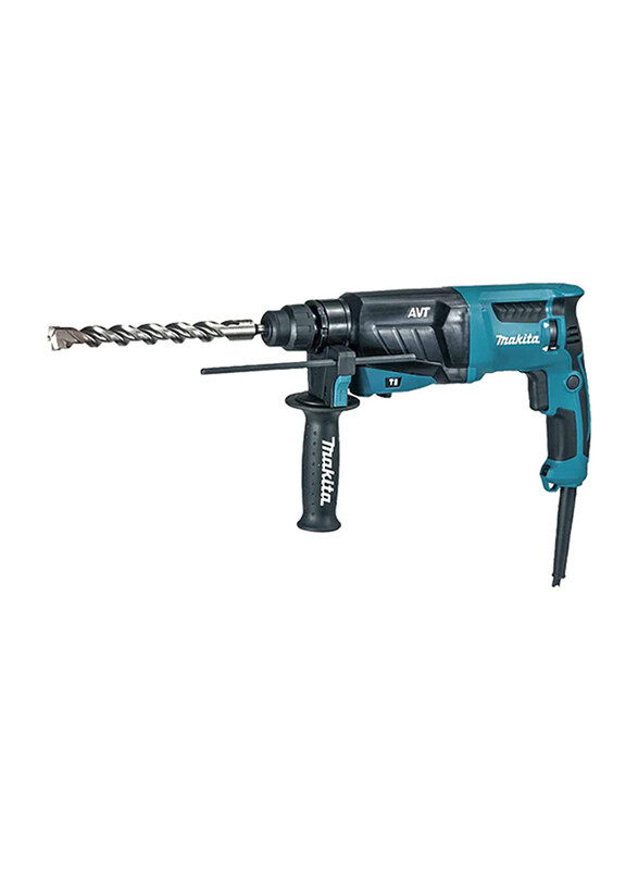 

Makita Combination Corded Hammer Drill with Quick Change Chuck, 26mm, HR2631FT, Blue/Black