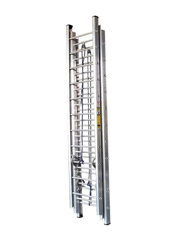 

EMC Triple Extension Ladder 18 Steps, Silver, One Size