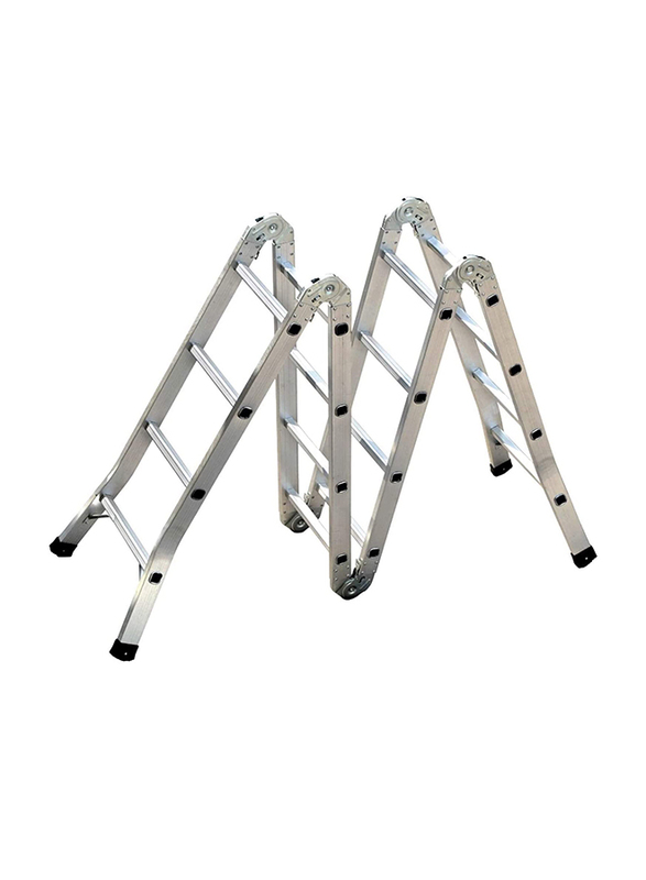 EMC Aluminium Multi-Purpose 12 Steps Ladder, Silver