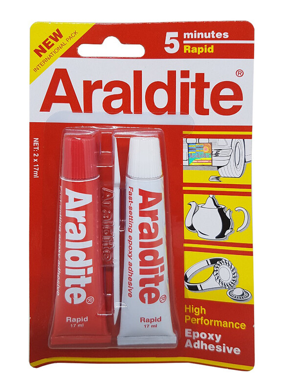 

Araldite 2-Piece 5 Minutes Epoxy Rapid Adhesive Set, Multicolour