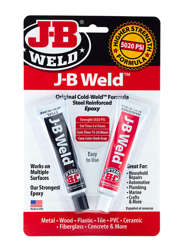 

J-B Weld 2 x 1 oz Original Cold Weld Steel Reinforced Epoxy, 8265S, Multicolour