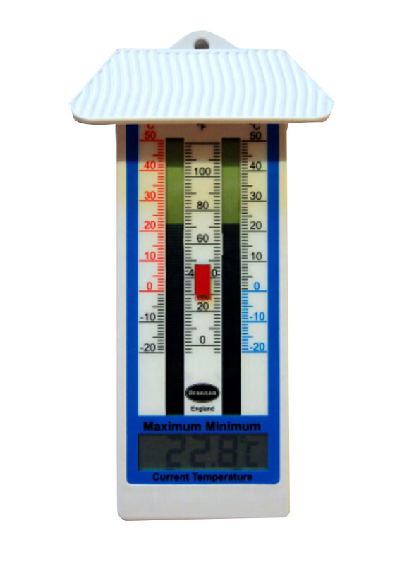 

Brannan Max Min Thermometer Digital with Roof, Multicolour