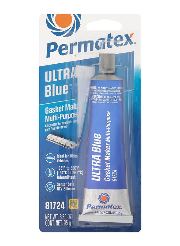 

Permatex 3 oz Sensor-Safe Blue RTV Silicone Gasket Maker, 80022, Blue