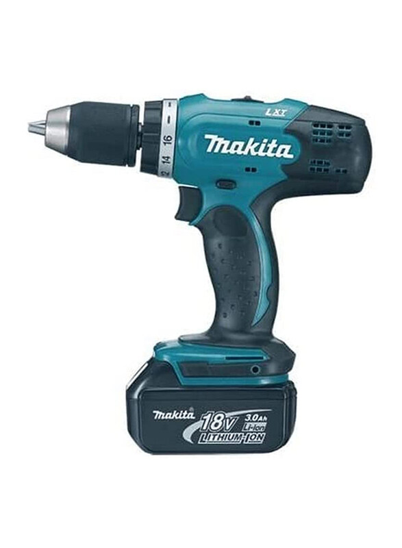 

Makita Cordless Driver Drill for 13mm, DDF453RFE, Teal/Black