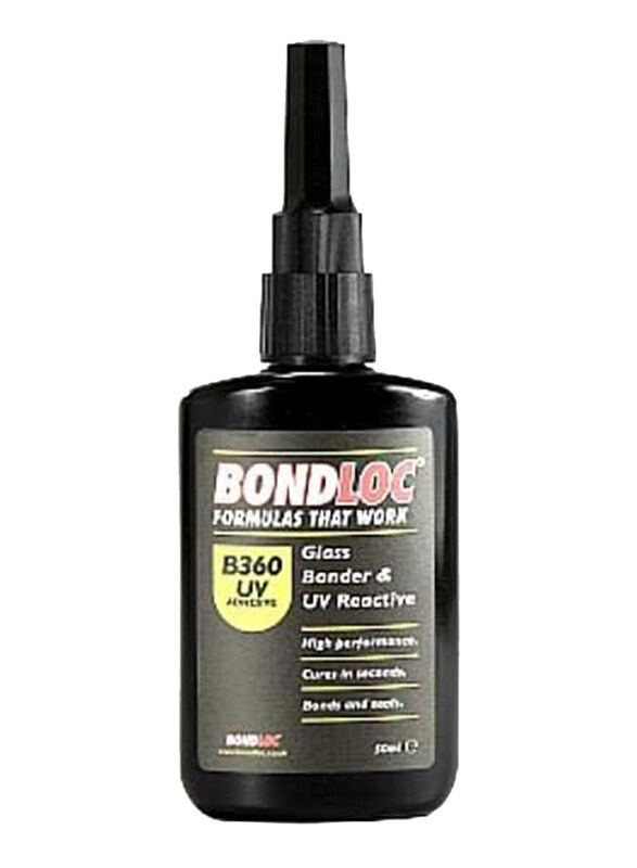 

Bondloc 50ml UVB Anti UV Glass Sticker, B360UV, Black