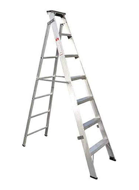 EMC Aluminium Multi-Purpose 4 Steps Portable Ladder, Silver