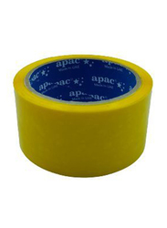 APAC Yellow Packing Tape, 100 Yds x 2 Inches, 2 Rolls, Yellow