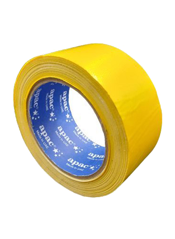 APAC Cloth Based Book Binding Tape, 20 Yds, x 2 Inches, 2 Rolls, Yellow