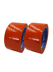 APAC Orange Packing Tape, 100 Yds x 2 Inches, 2 Rolls, Orange