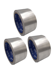 APAC Aluminium Foil Tape, 25 Yds x 2 Inches, 3 Rolls, Silver