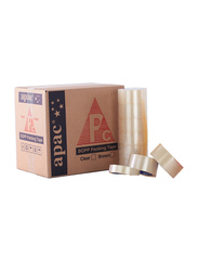 APAC Packaging Tape, 40u x 50 Yds x 2-inch, 36 Rolls, Clear