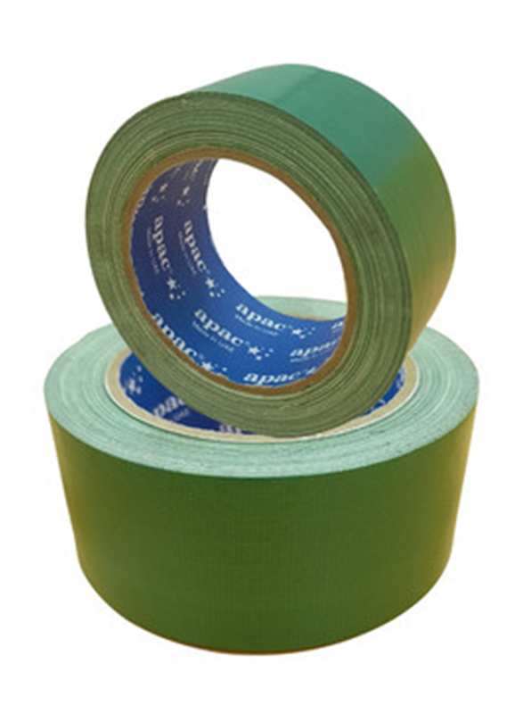 APAC Cloth Based Book Binding Tape, 20 Yds, x 2 Inches, 2 Rolls, Green
