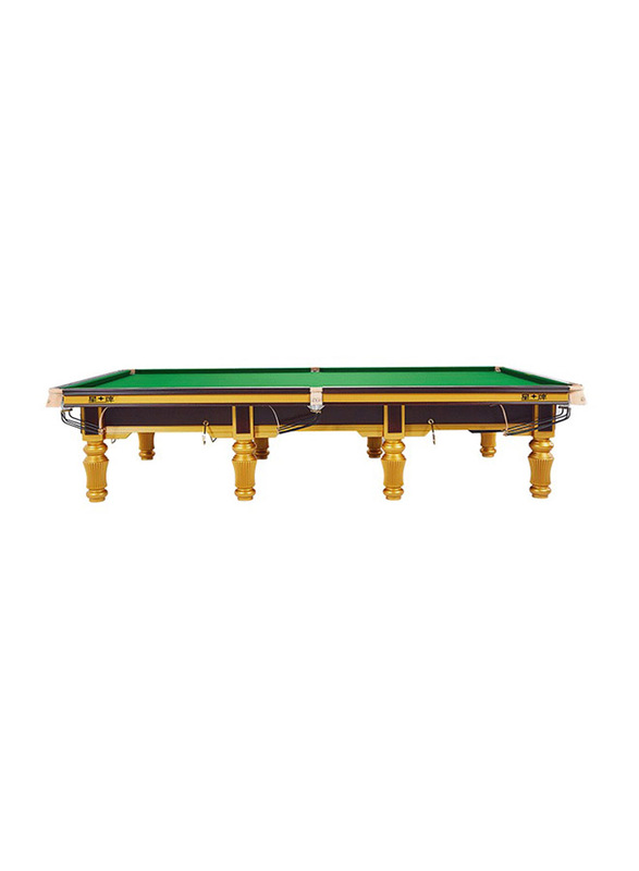 Star 12-Feet Star Champion Tournament Snooker Table with Accessories, Green/Brown