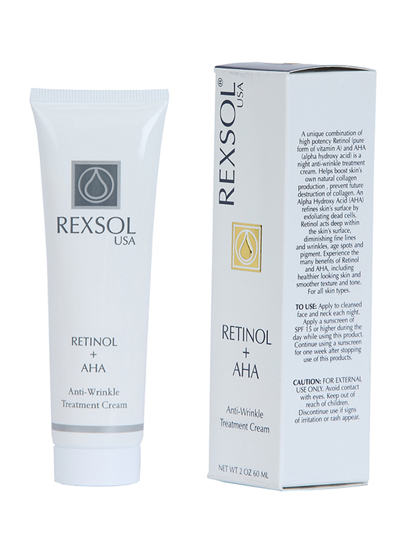 Rexsol Retinol + AHA Cream, 60ml