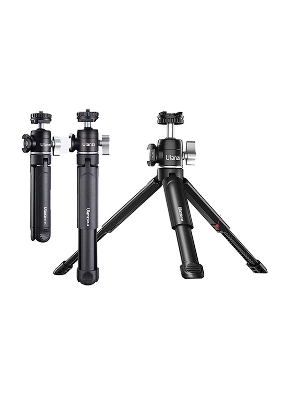 

Ulanzi U-Vlog Lite Extendable Dual Cold Shoe Ball Head Tripod, Black