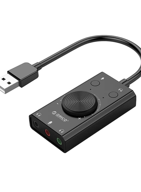 

Orico USB Drive-Free External Sound Card, LC2-LU, Black