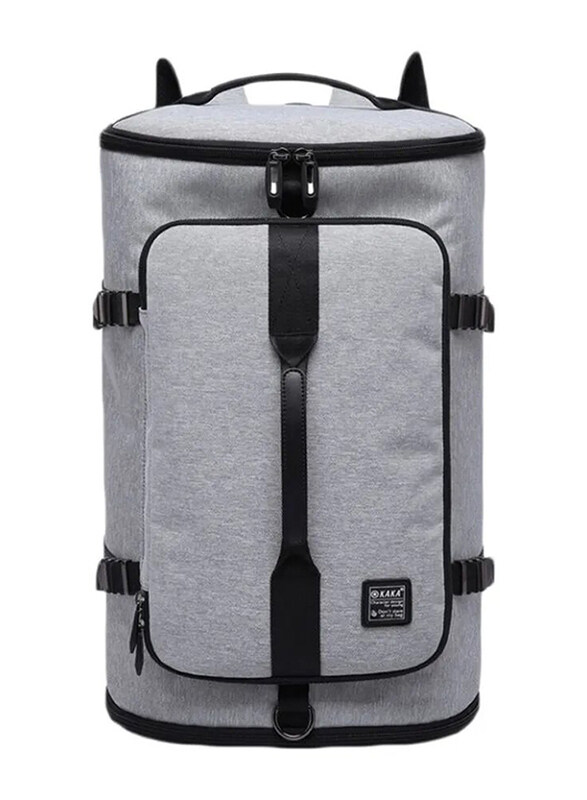 

Kaka 15.6-inch Zippered Oxford Laptop Backpack Bag, Grey/Black